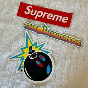 SOLD - Supreme and The Hundreds Stickers
